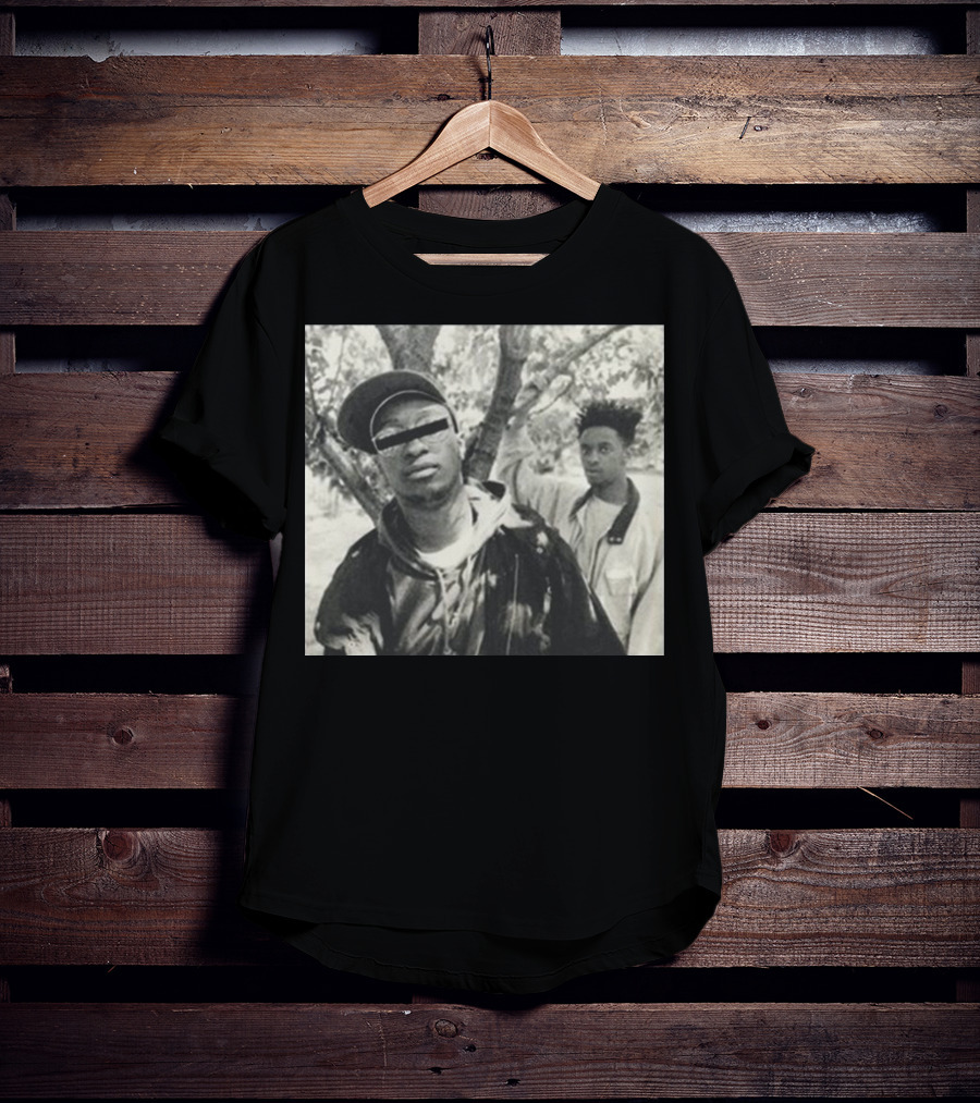 Mf Doom KMD Brothers Rap Iconic Black And White Photo T-Shirt
