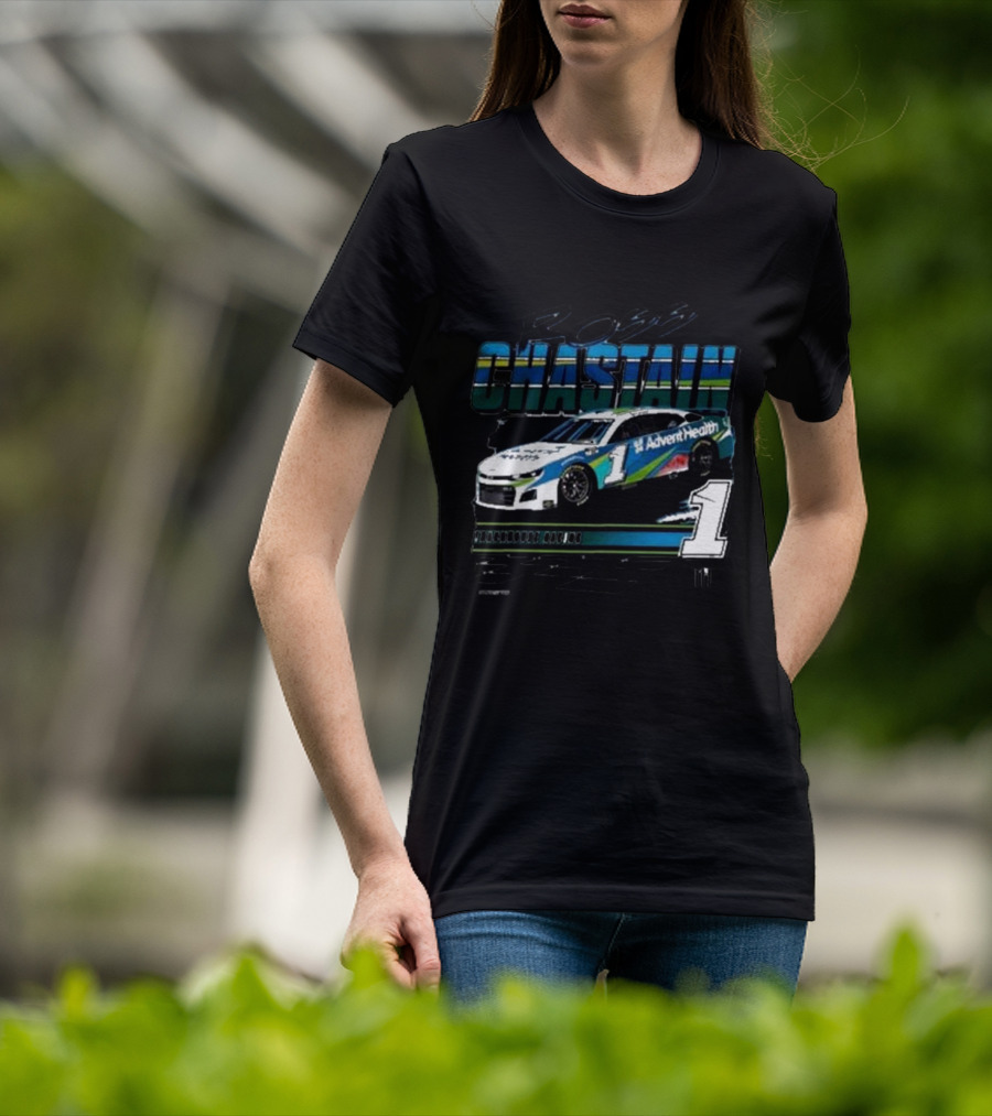 Ross Chastain AdventHealth Trackhouse Racing Number 1 NASCAR T-Shirt