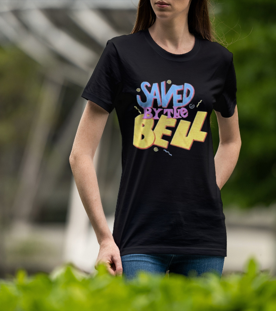 Saved By The Bell 90s Retro Faded Squiggles T-Shirt