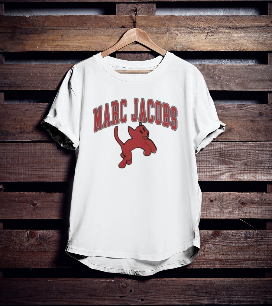 MARC JACOBS Red Cartoon Cat Heaven Collection T-Shirt