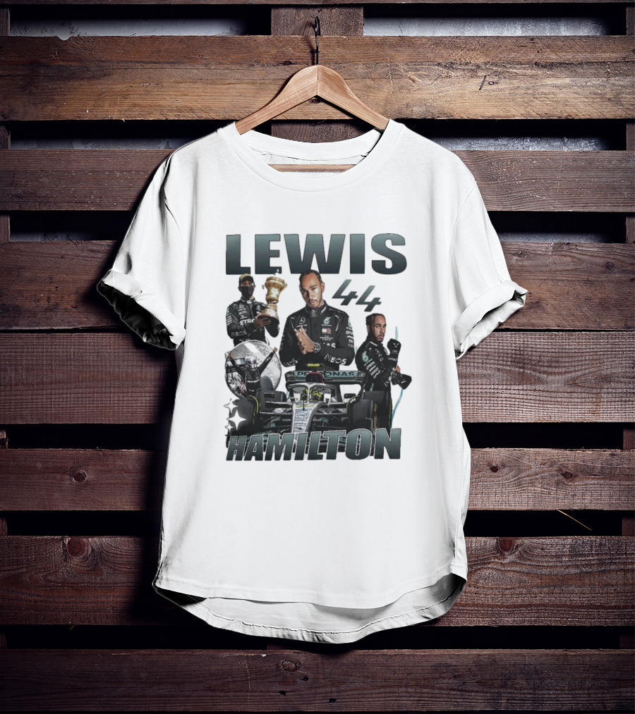 Lewis Hamilton 44 Formula Racing Champion Victory T-Shirt