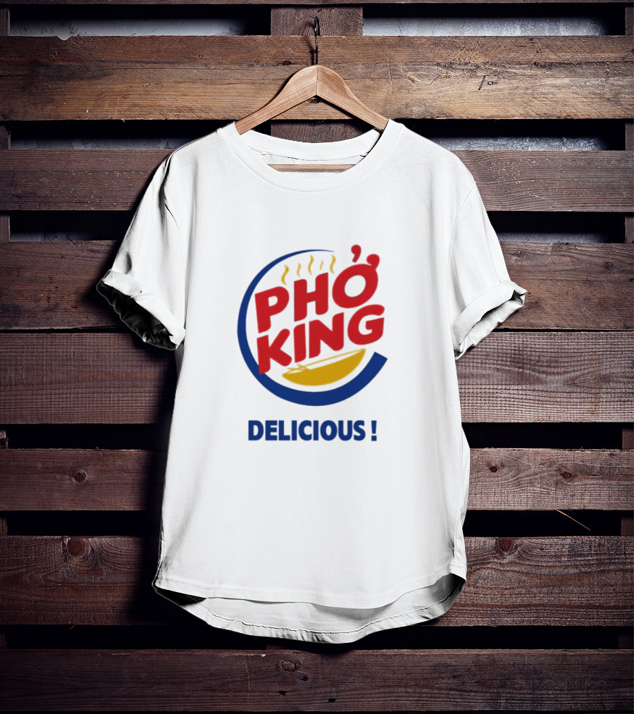 Joey Bizinger Wearing Phở King Delicious T-Shirt