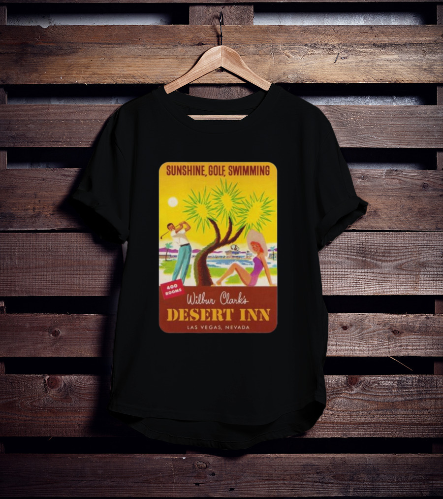 Sunshine Golf Swimming Wilbur Clark's Desert Inn Las Vegas Nevada 400 Rooms T-Shirt