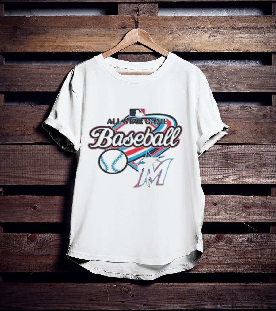All Star Game Baseball Miami Marlins MLB T-Shirt