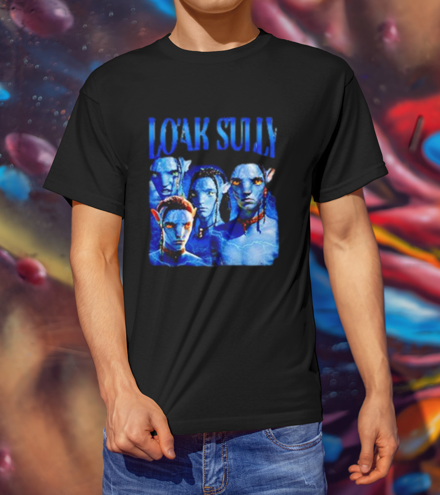 Lo'ak Sully Avatar Characters Blue Na'vi T-Shirt