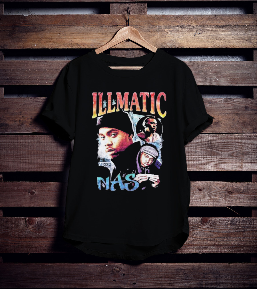 Nas Illmatic Vintage Album Collage T-Shirt