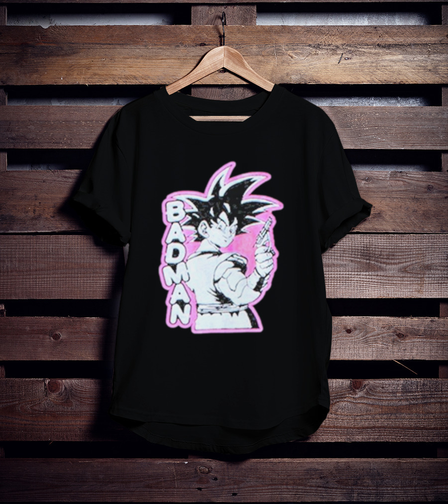 BADMAN Genki Popular Anime Character Vintage Manga T-Shirt
