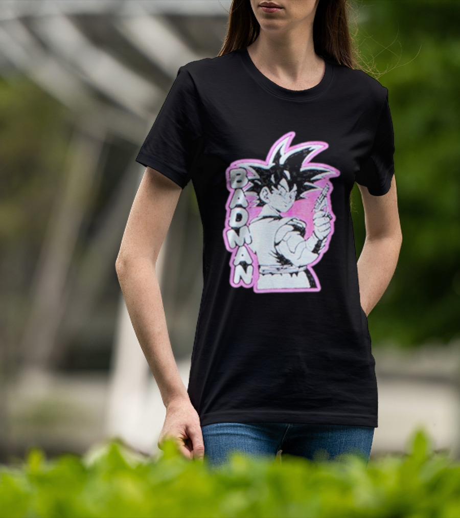 BADMAN Genki Popular Anime Character Vintage Manga T-Shirt