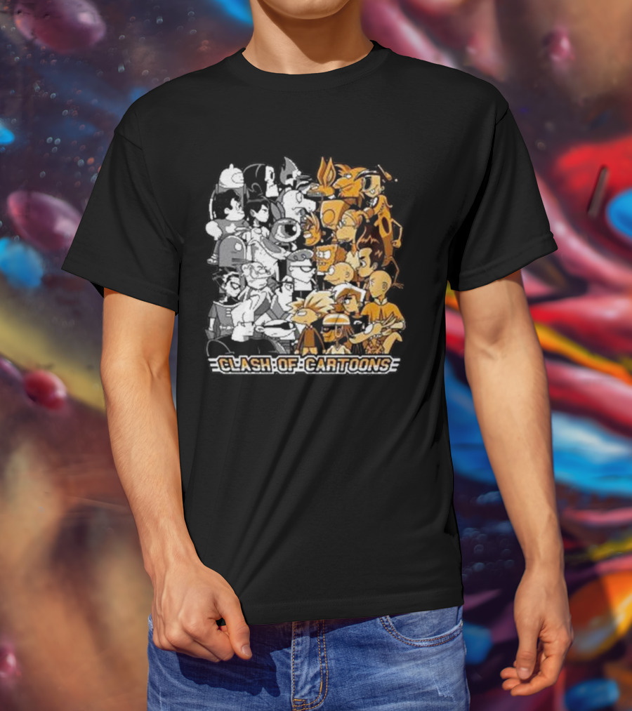 Clash Of Cartoons Battle T-Shirt