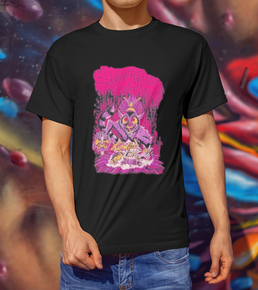 Madagascar I Like To Move It Move It Raccoon Painting T-Shirt