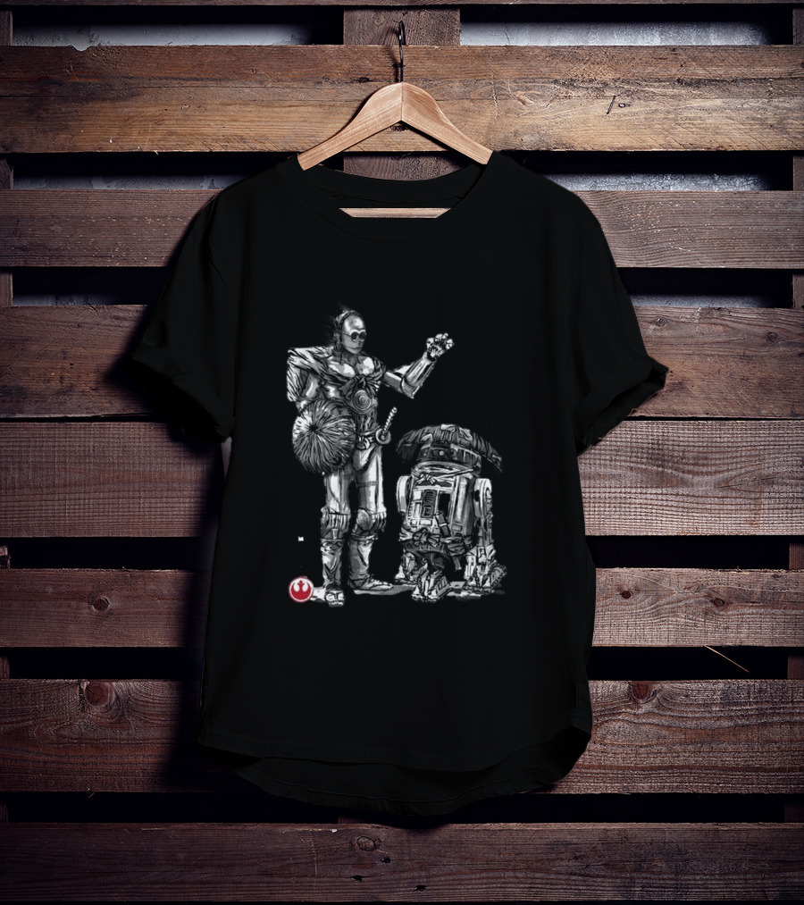 Samurai Droids Sumi-e Star Wars Rebels T-Shirt