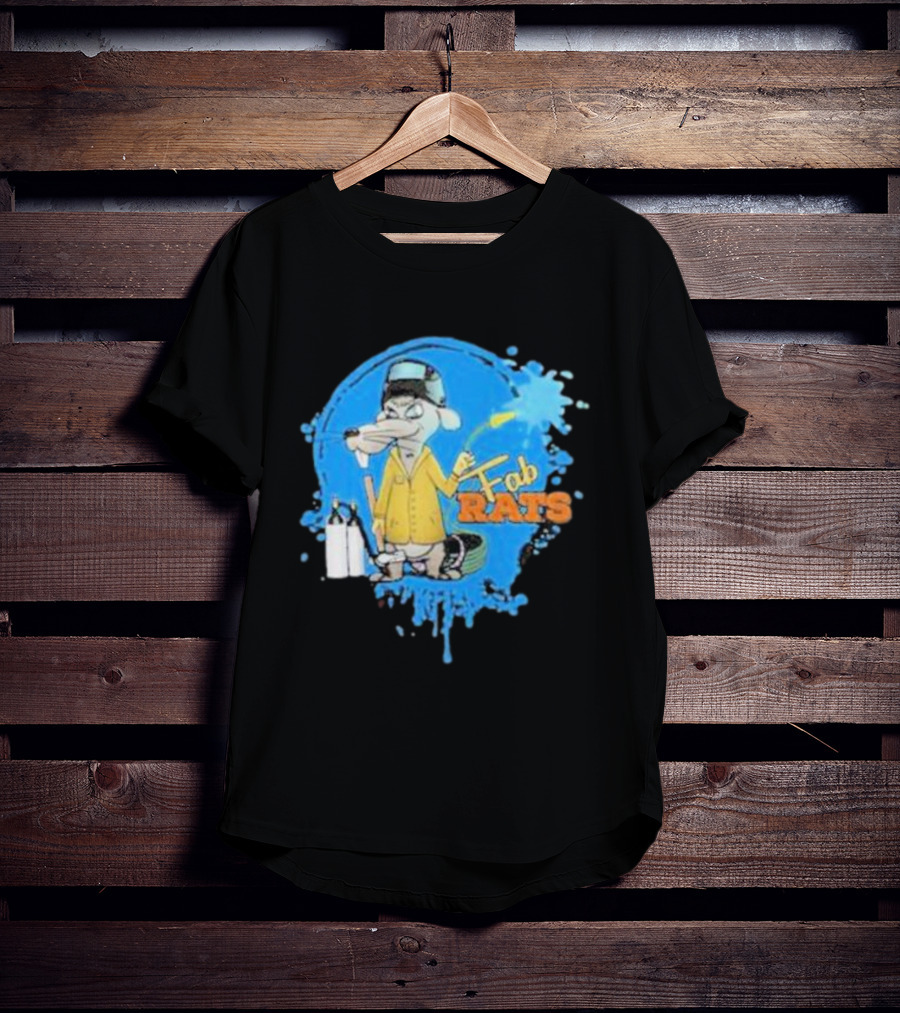 Fab Rats Painter Mouse Cartoon Character T-Shirt