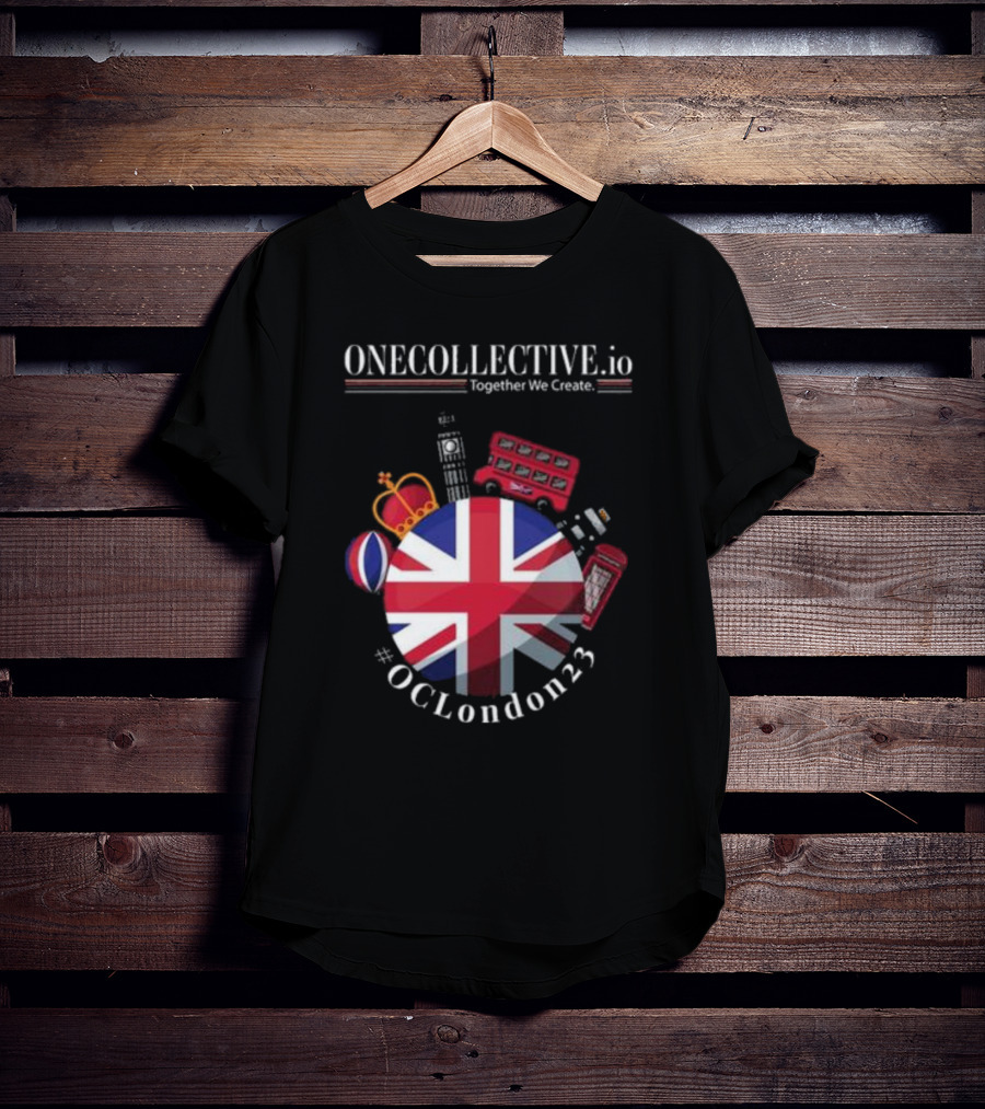 ONECOLLECTIVE.io #OCLondon23 Together We Create British Iconic Symbols T-Shirt