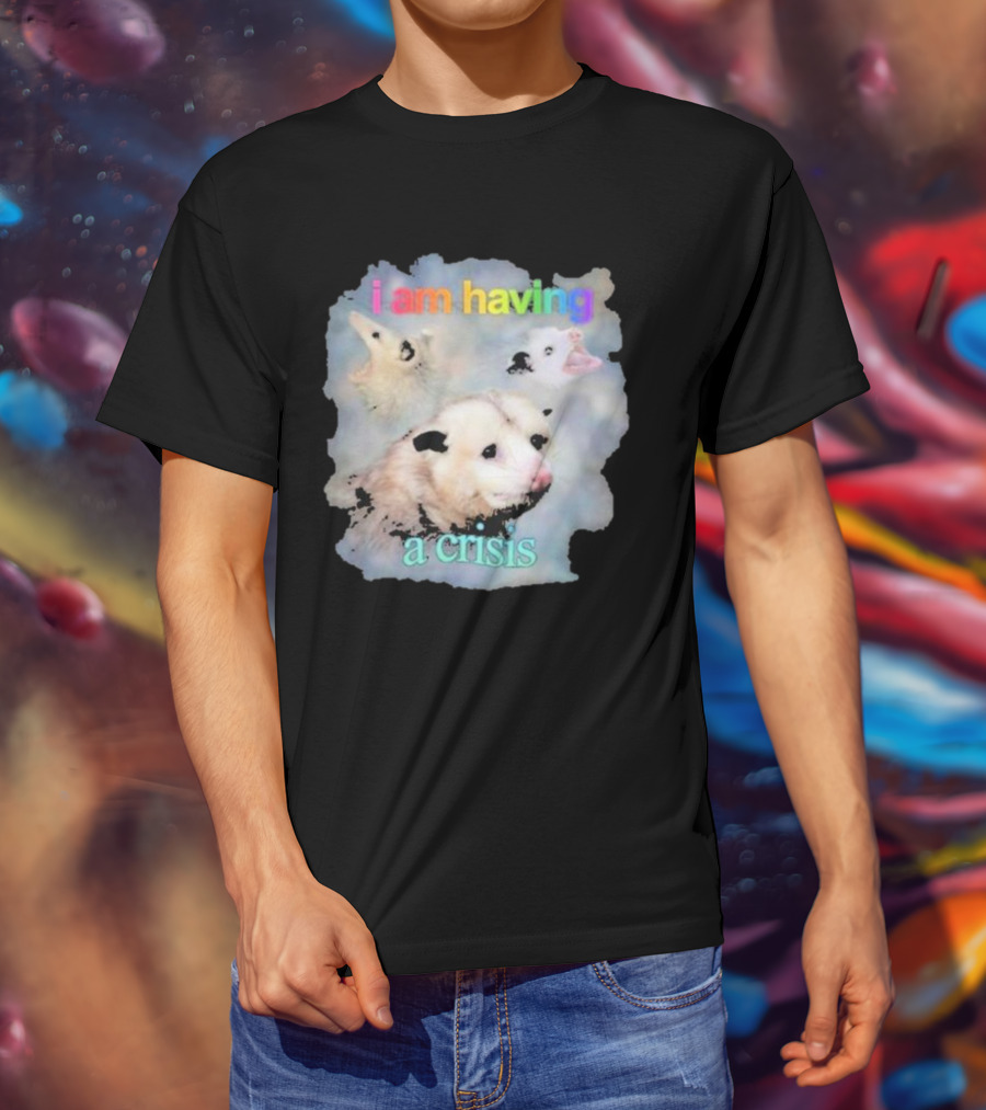 I Am Having A Crisis Possum T-Shirt