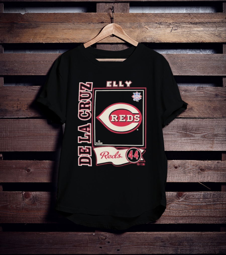 Elly De La Cruz Reds 44 Cincinnati MLBPA Player T-Shirt