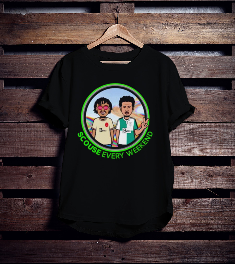 Scouse Every Weekend Boss Characters Peace Sign T-Shirt