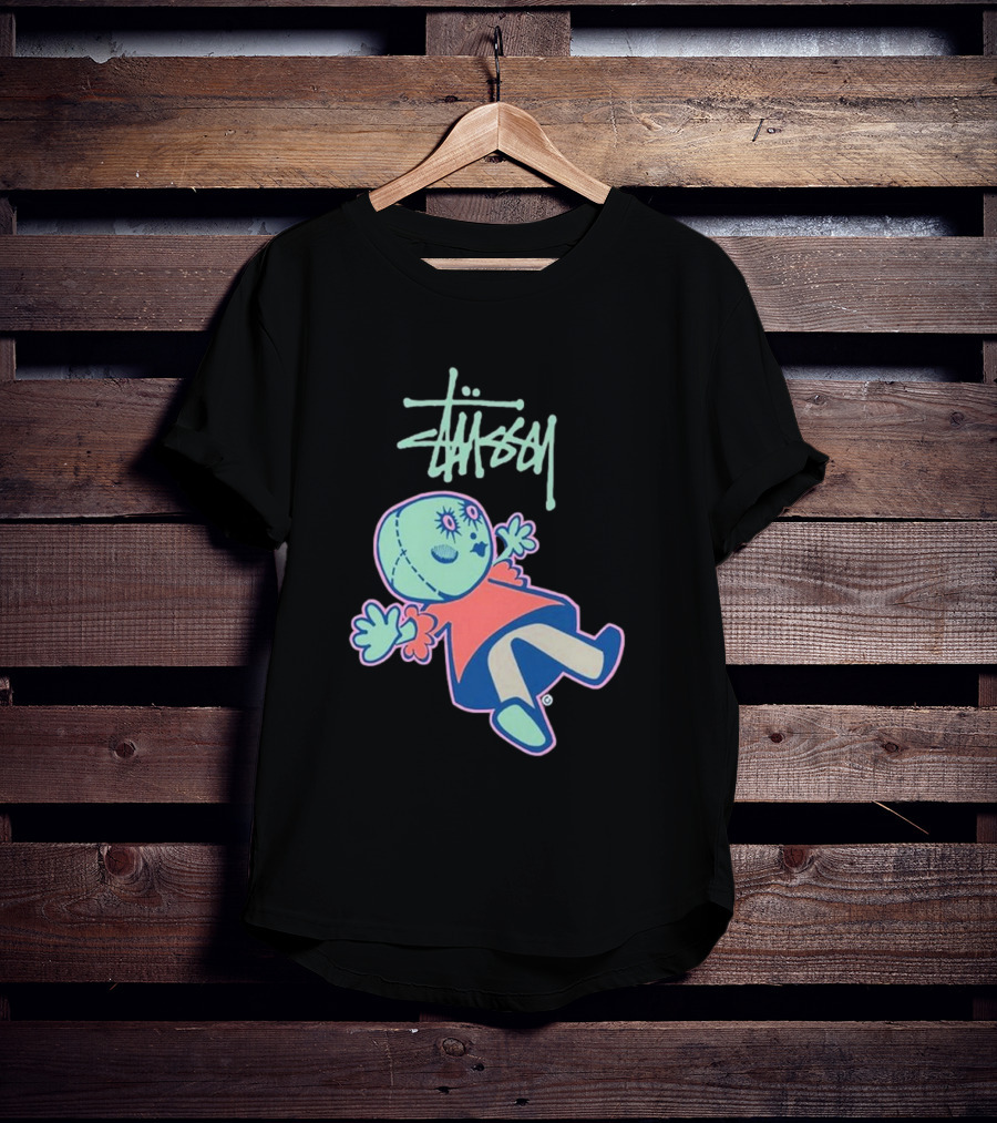 Stussy Dollie Pastel Stitched Character T-Shirt