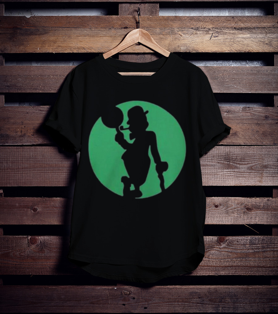 Boston Celtics Shamrock Silhouette Brand T-Shirt