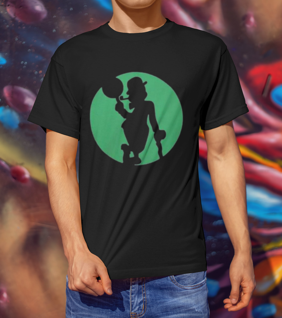 Boston Celtics Shamrock Silhouette Brand T-Shirt