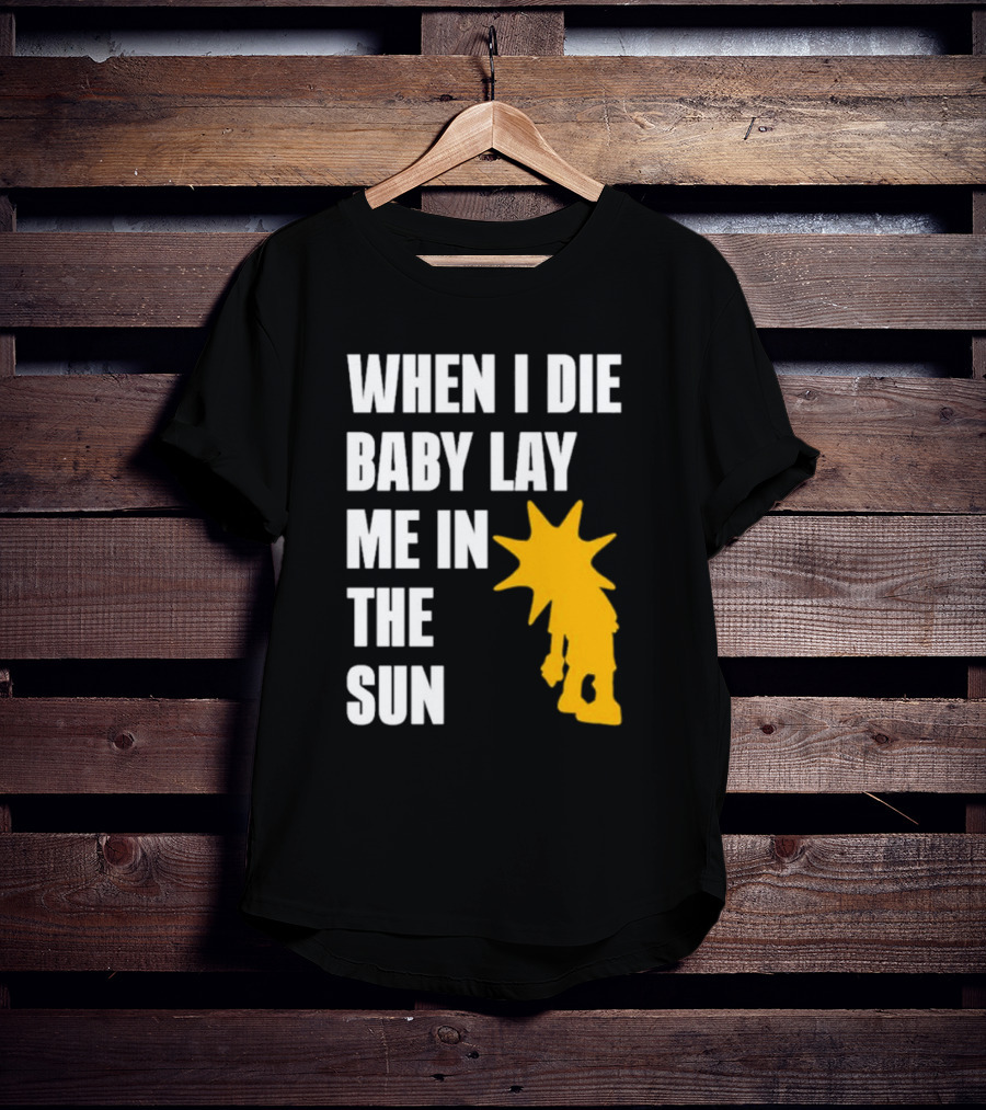When I Die Baby Lay Me In The Sun Dominic Fike Sunburst T-Shirt