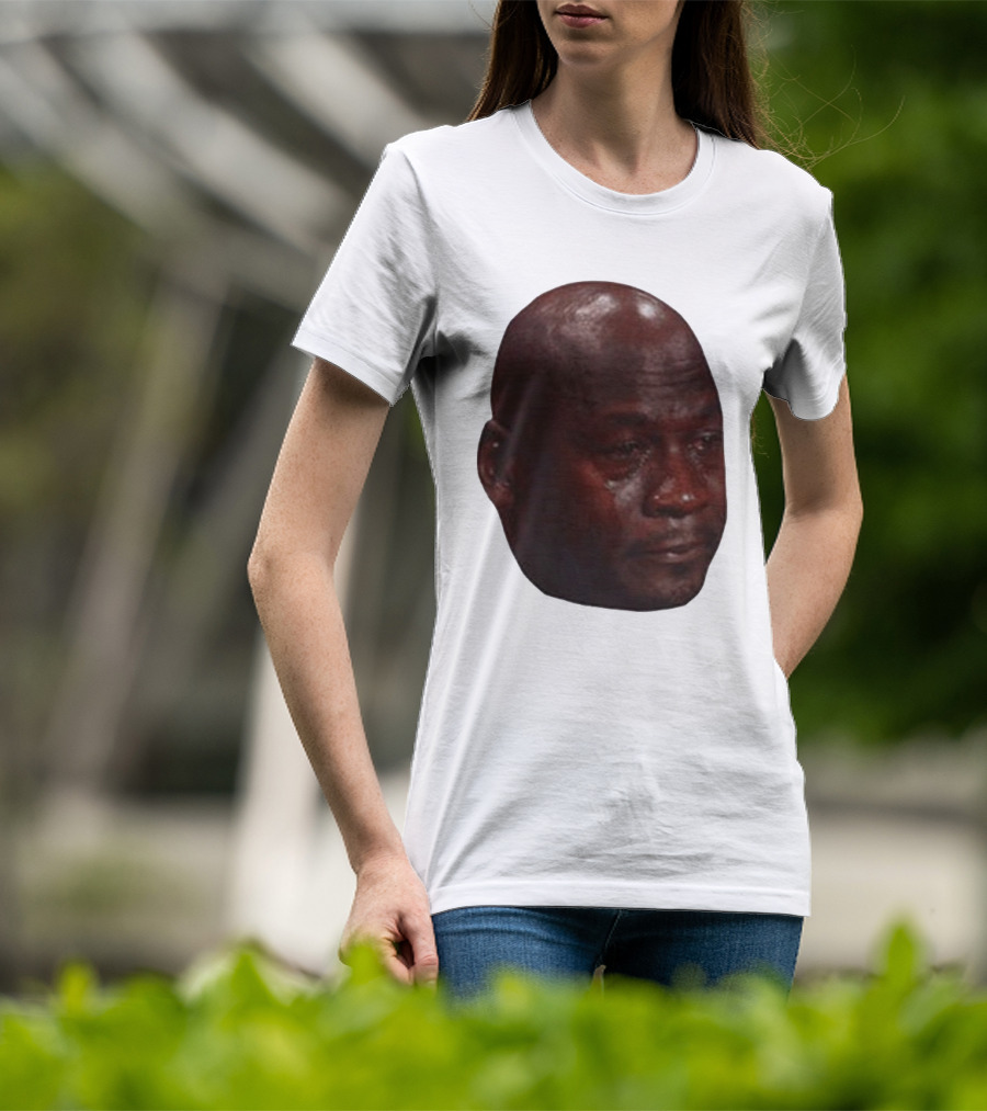 Crying Michael Jordan Meme Iconic Expression T-Shirt