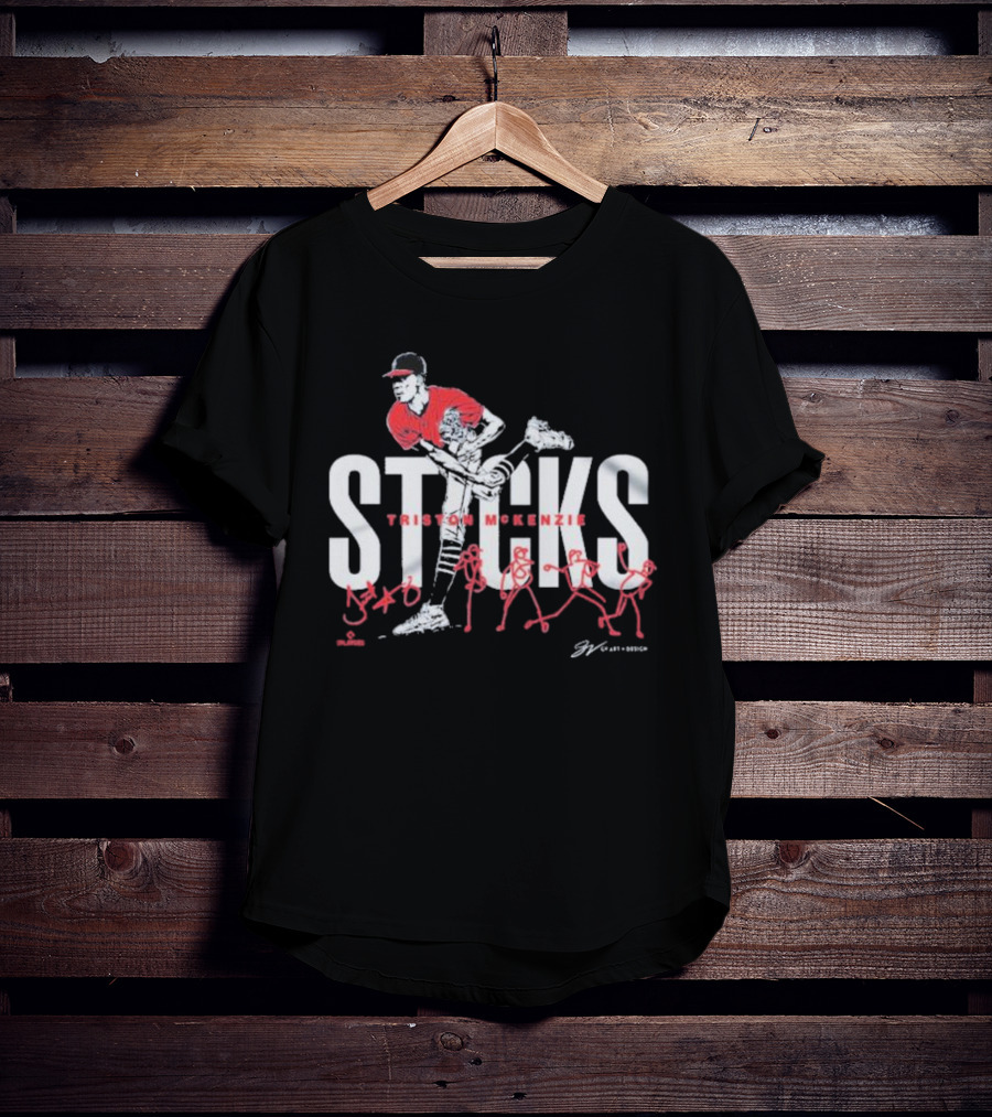 Triston McKenzie Sticks Baseball Pitch T-Shirt