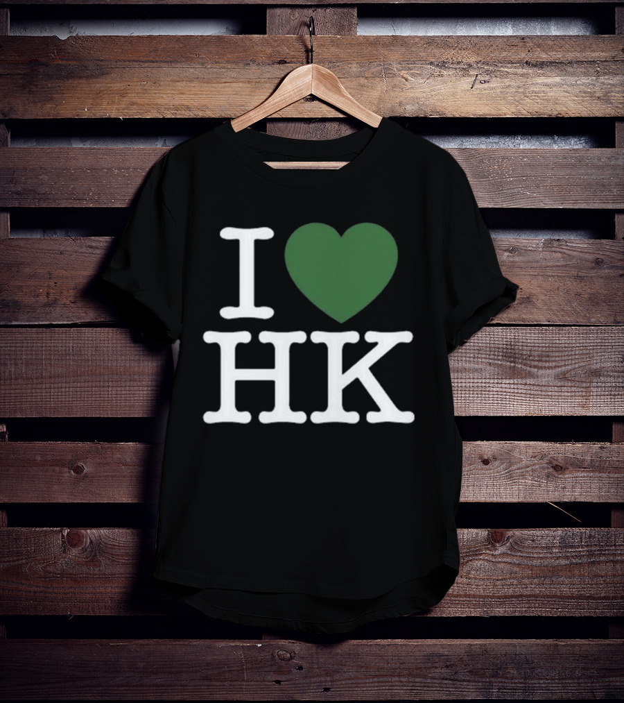Robert Saleh I Love HK Green Heart T-Shirt