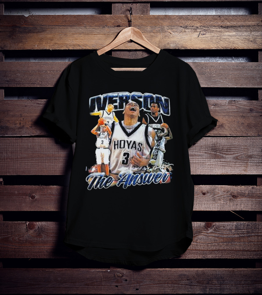 Iverson Hoyas Georgetown The Answer NCAA T-Shirt