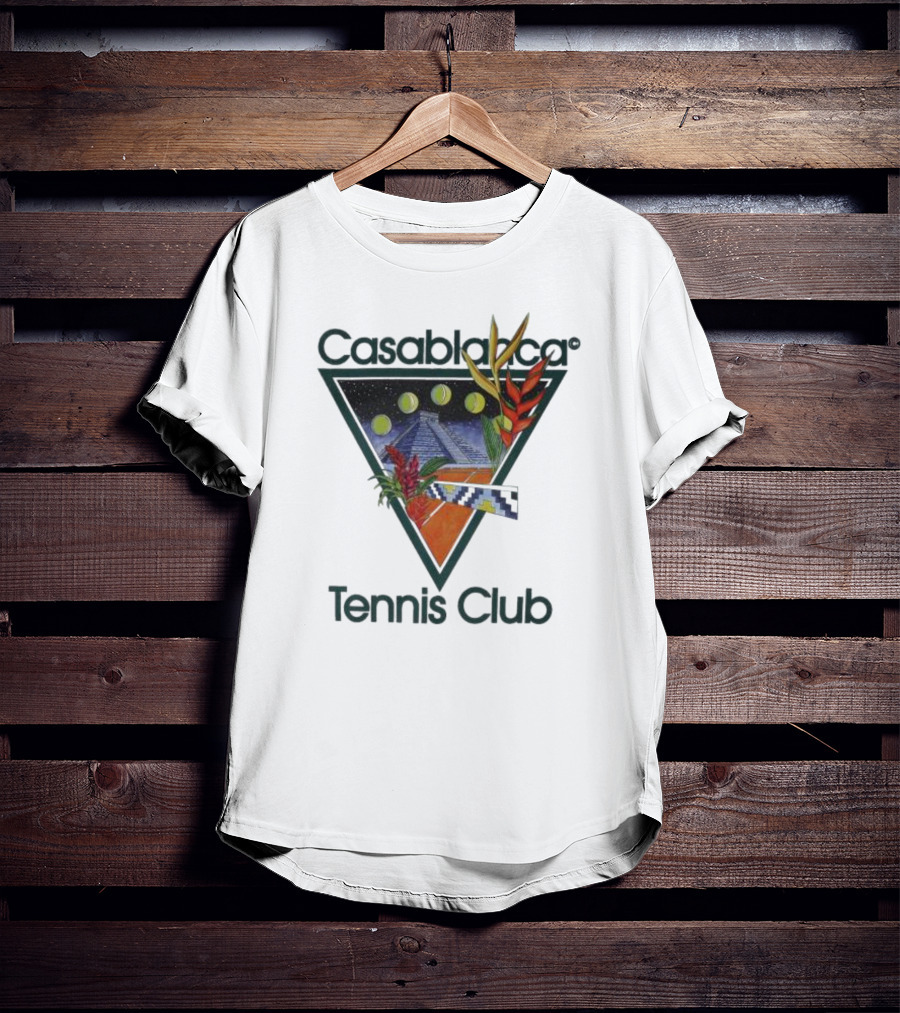 Casablanca Tennis Club Pyramid Floral T-Shirt
