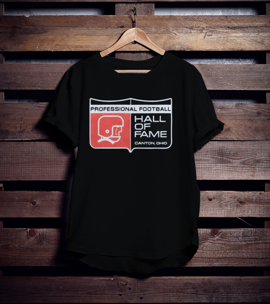 Professional Football Hall Of Fame Canton Ohio Vintage Helmet T-Shirt