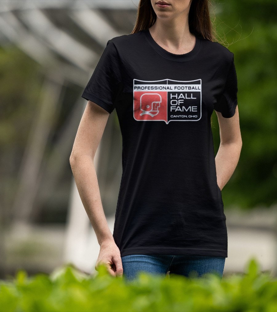 Professional Football Hall Of Fame Canton Ohio Vintage Helmet T-Shirt