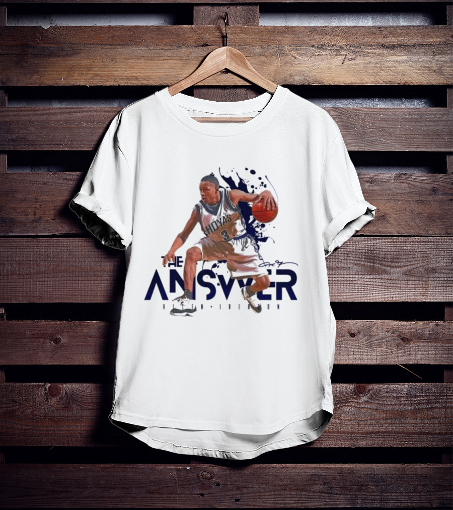 The Answer Allen Iverson Basketball Player Action Pose T-Shirt