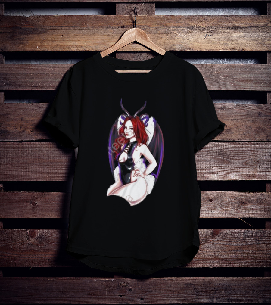 MadameDiablo Diablo Madame Demon Wings Femme Fatale T-Shirt