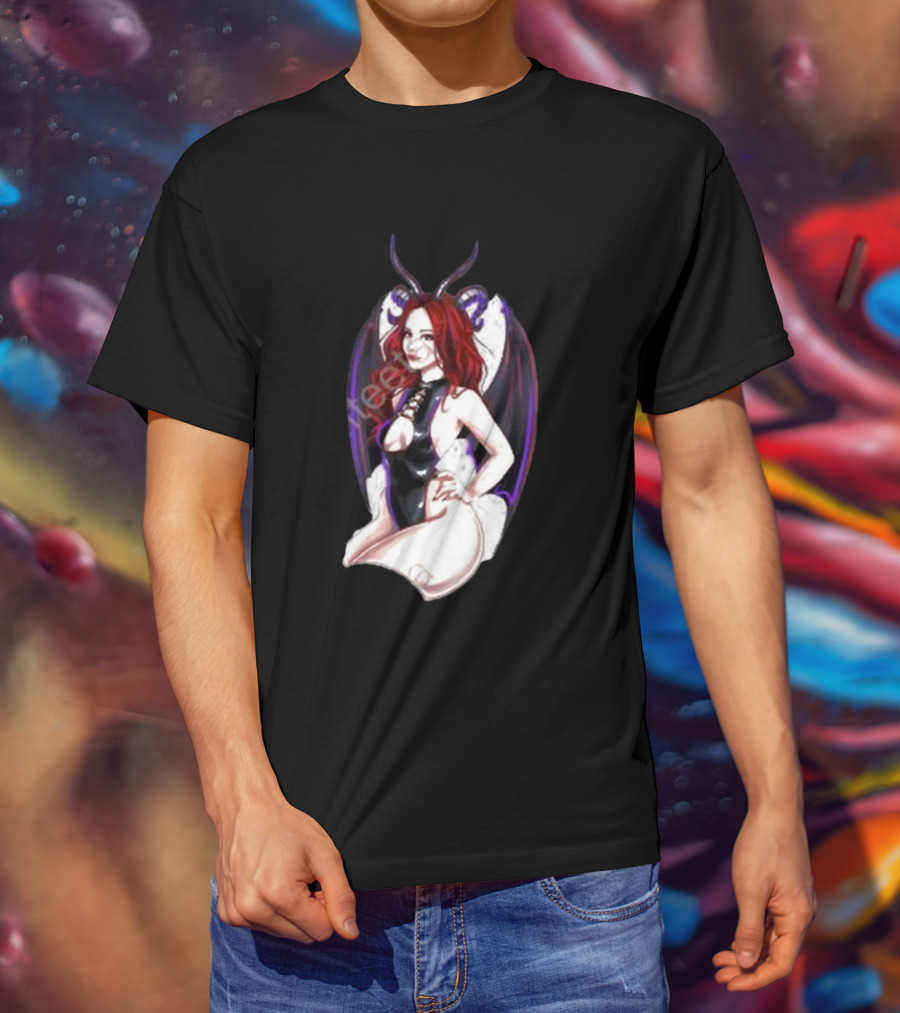 MadameDiablo Diablo Madame Demon Wings Femme Fatale T-Shirt
