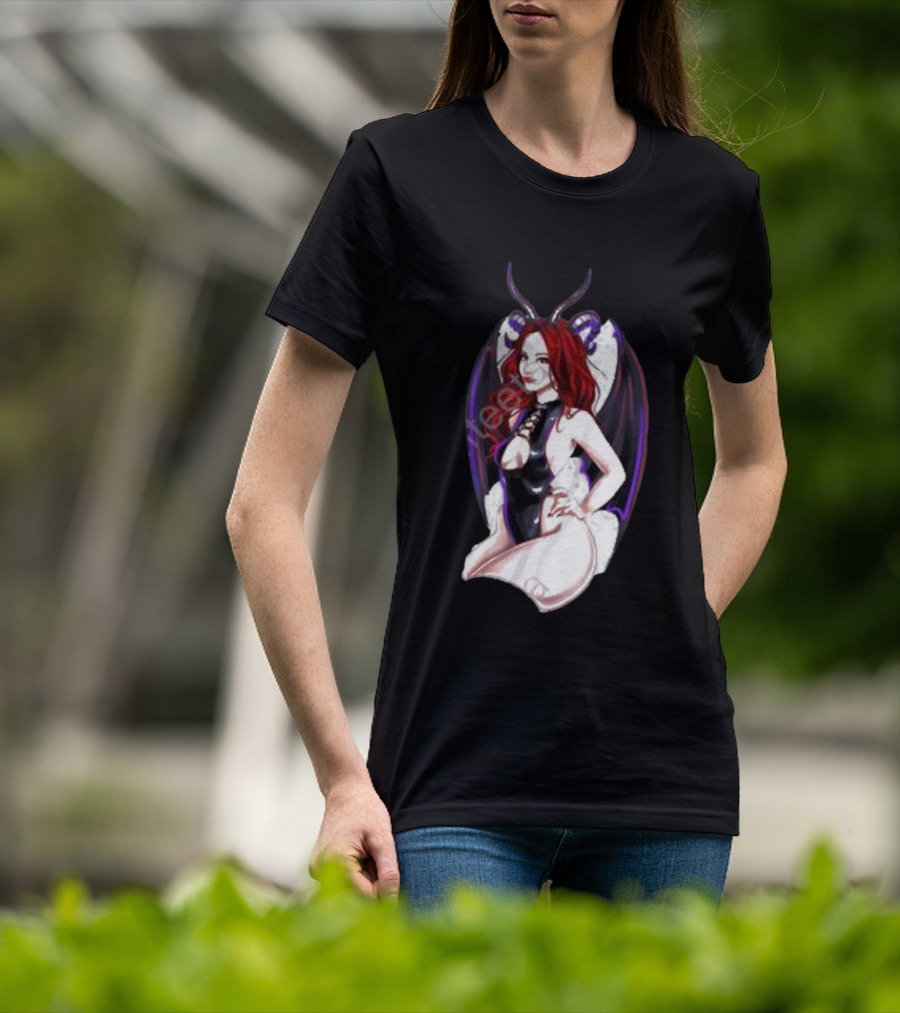 MadameDiablo Diablo Madame Demon Wings Femme Fatale T-Shirt
