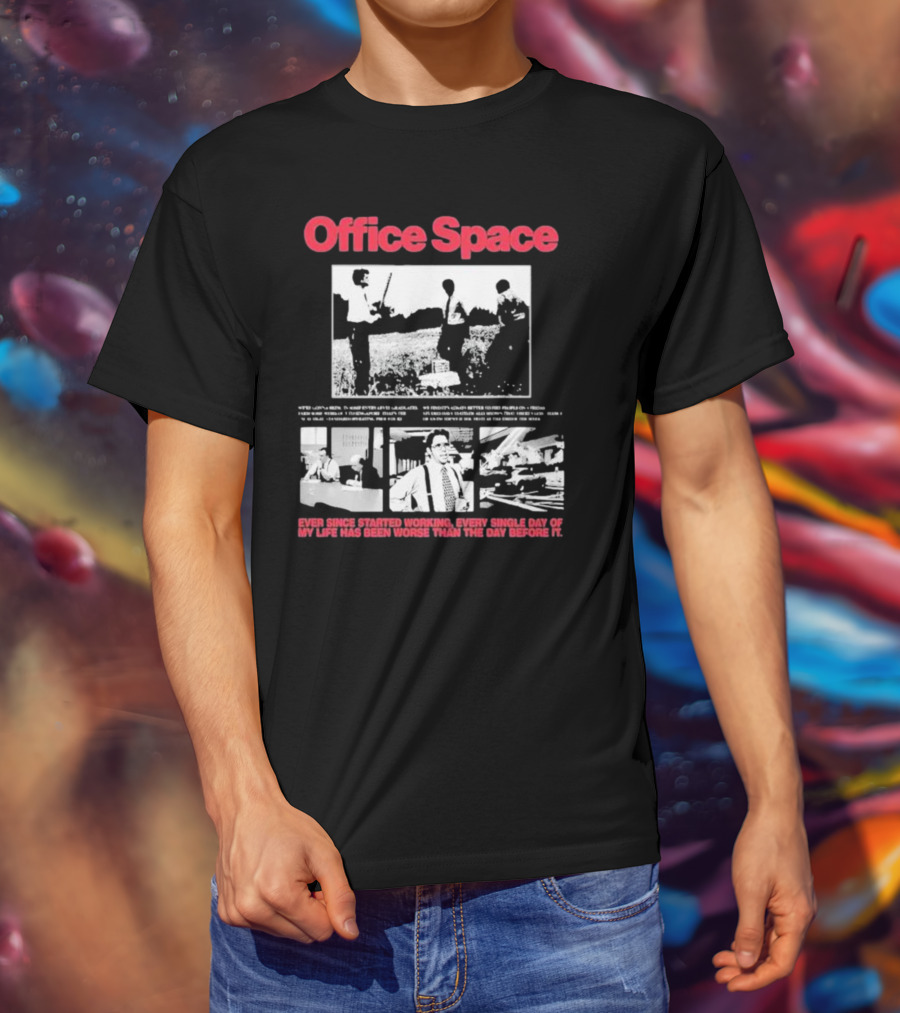 Office Space Movie Bootleg Quote And Scene Montage T-Shirt