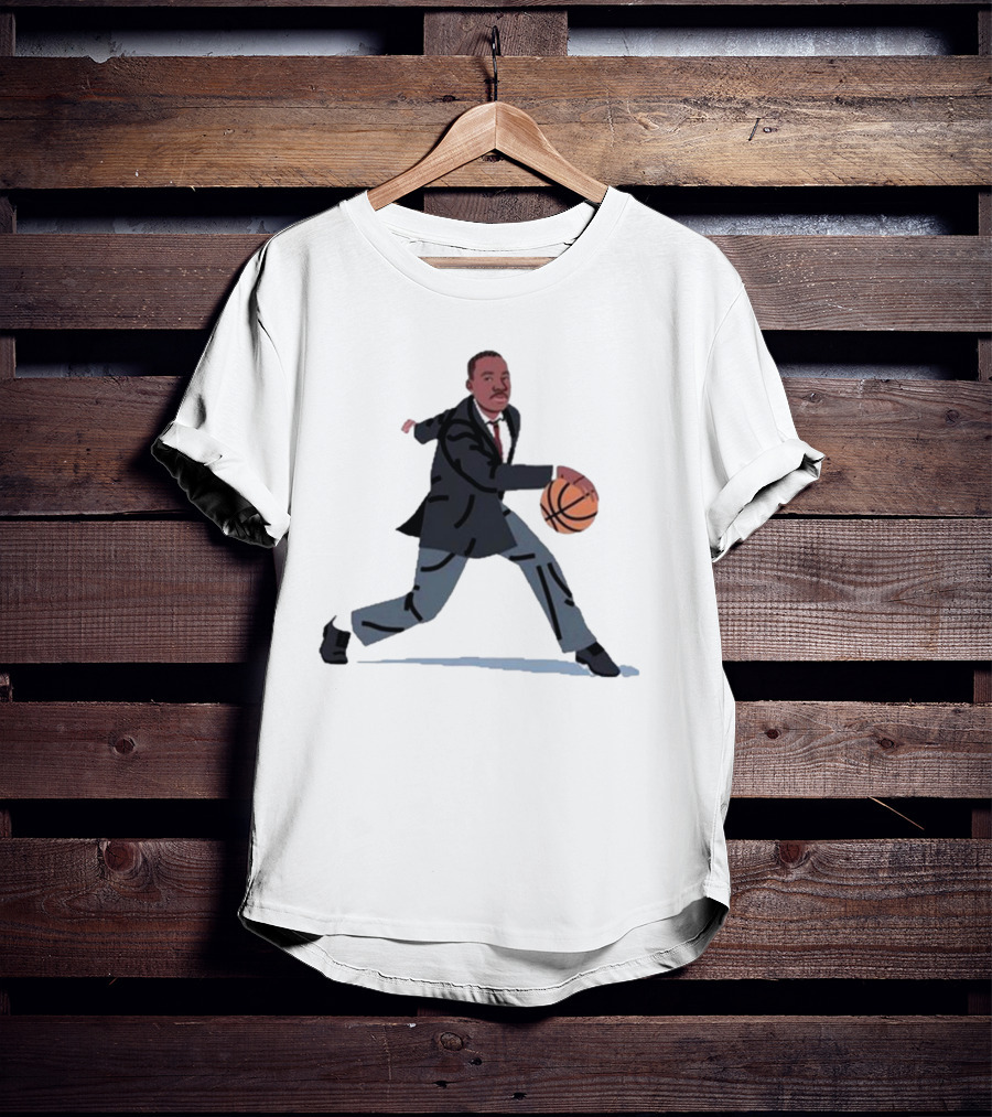 Balling Martin Dribbling In Suit With Basketball T-Shirt