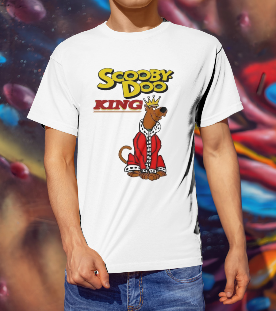 Scooby Doo King Crowned With Royal Red Robe T-Shirt