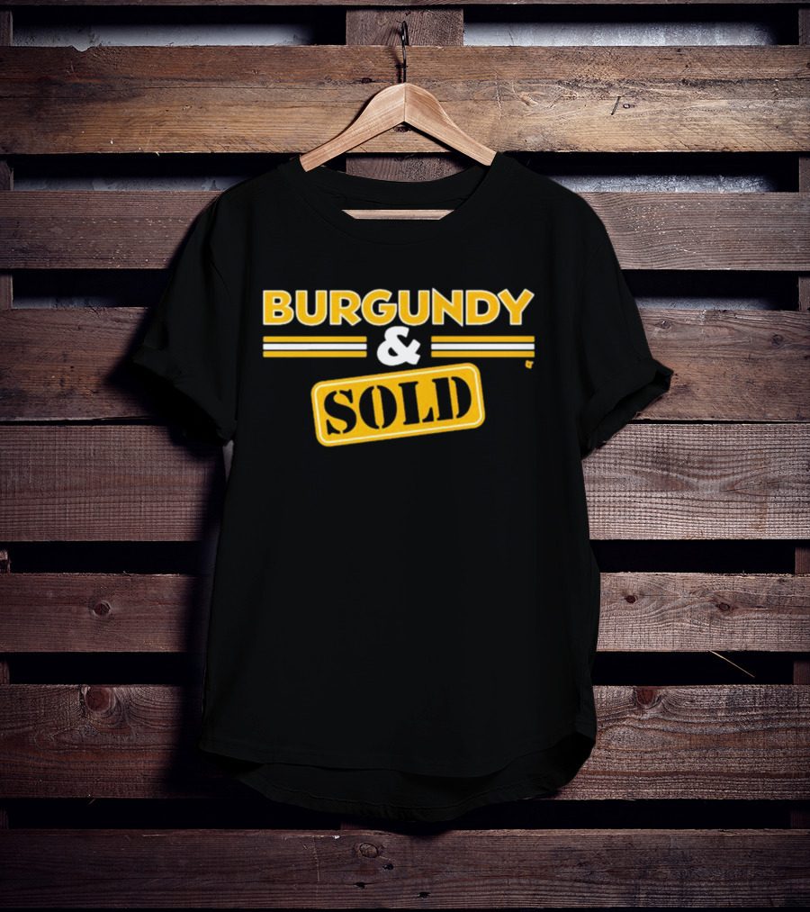 Burgundy And Sold Washington D.C. Football Burgundy And Sold T-Shirt