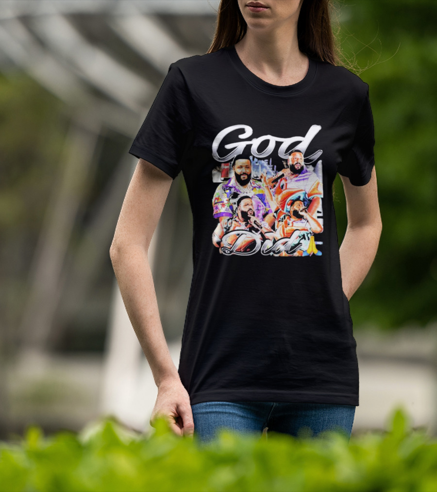 DJ Khaled God Did Graphic Illustration Prayer Hands T-Shirt