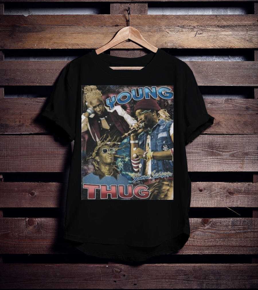 Young Thug Sline Season Multicolor Collage T-Shirt
