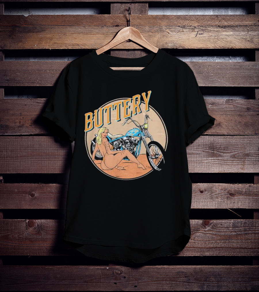 Buttery Films Del Rey Vintage Motorcycle Aesthetic T-Shirt