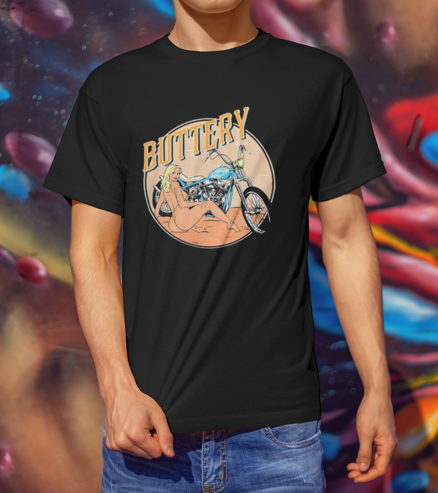 Buttery Films Del Rey Vintage Motorcycle Aesthetic T-Shirt