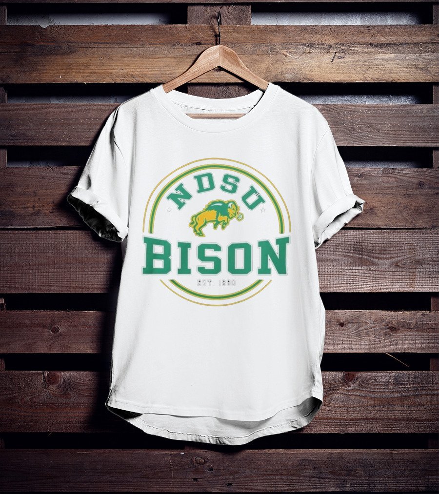 North Dakota State Bison NDSU Est. 1890 Henley By Colosseum T-Shirt