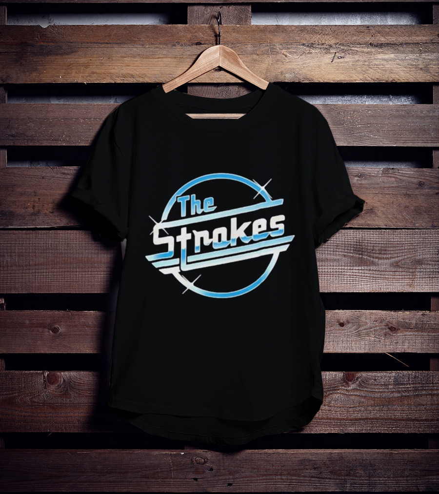 The Strokes Retro Futuristic Blue T-Shirt