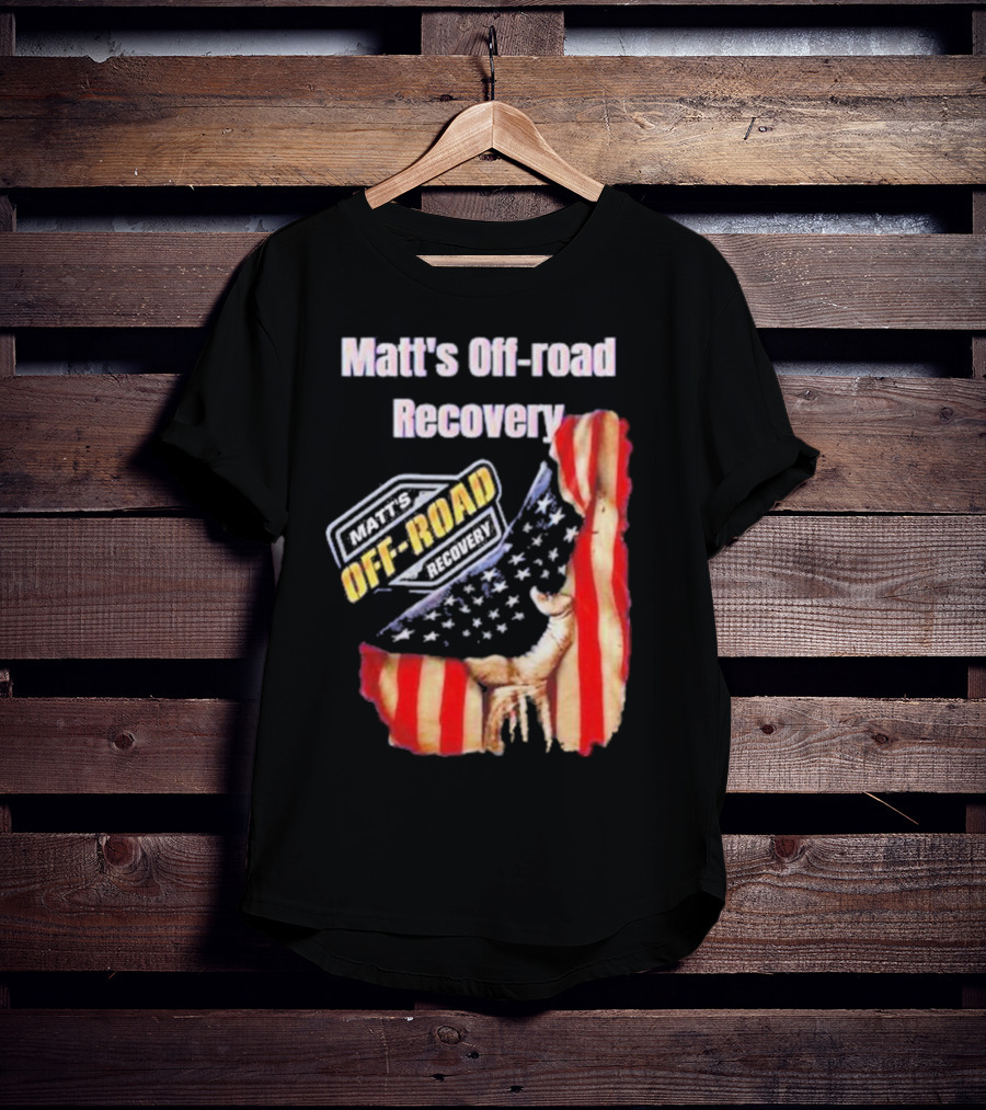 Matt's Off-Road Recovery American Flag Deer T-Shirt