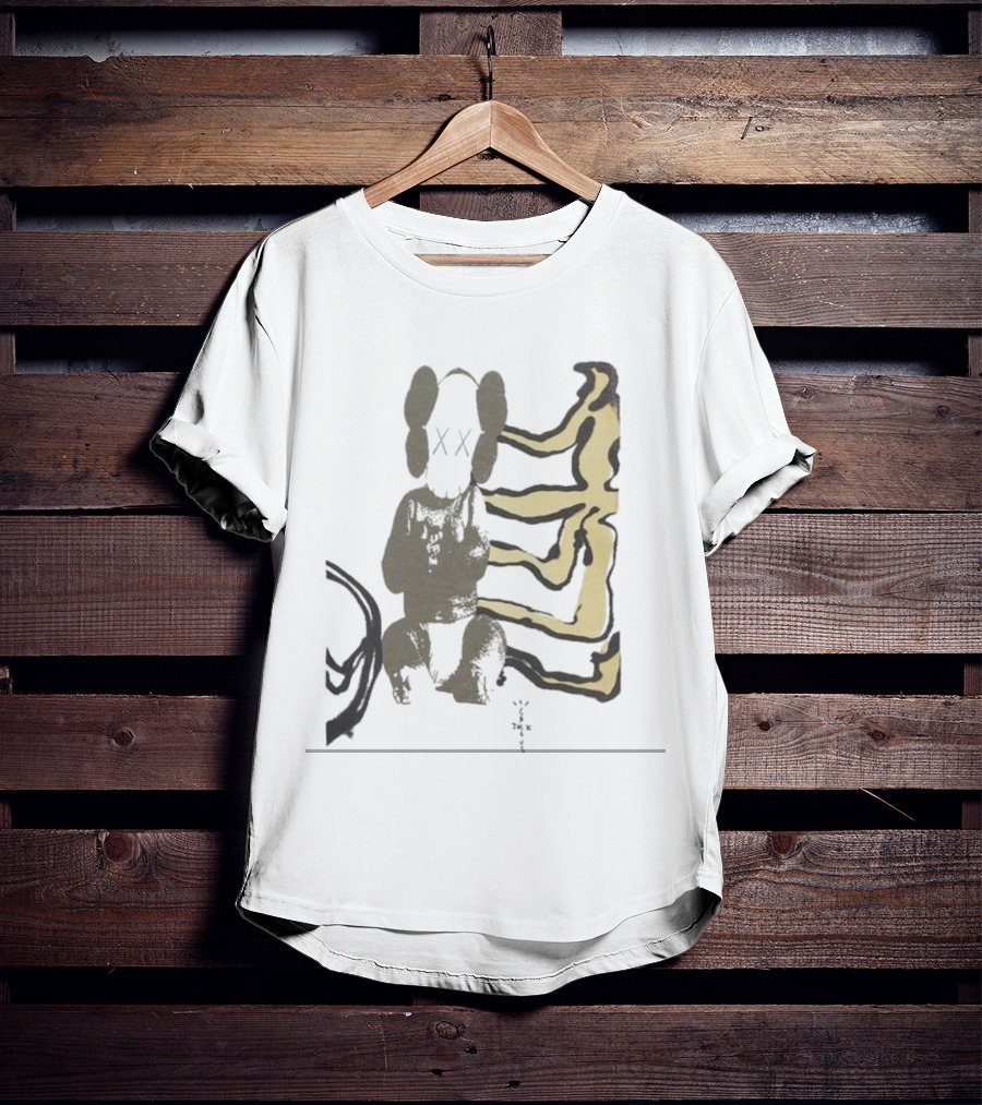 Kaws For Fragment Travis Scott Cactus Jack Collaboration T-Shirt
