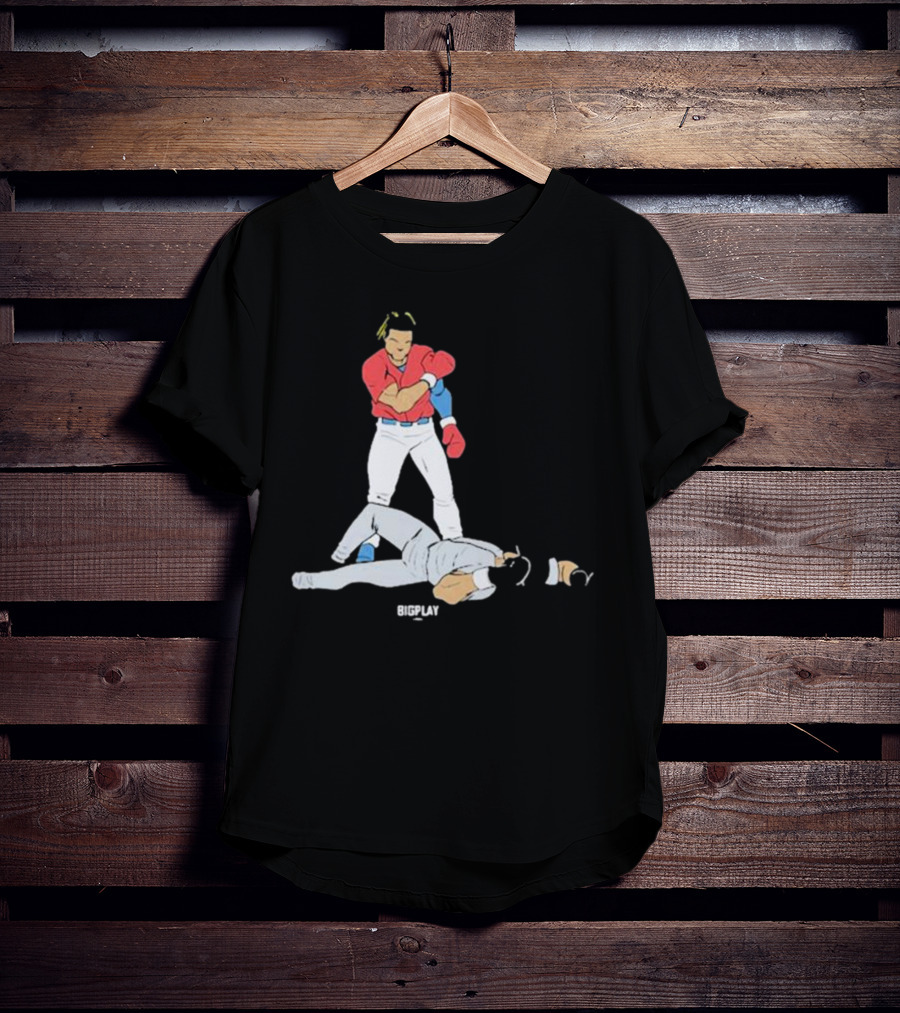 Bigplay Down Goes KO Boxer Knockout Moment T-Shirt