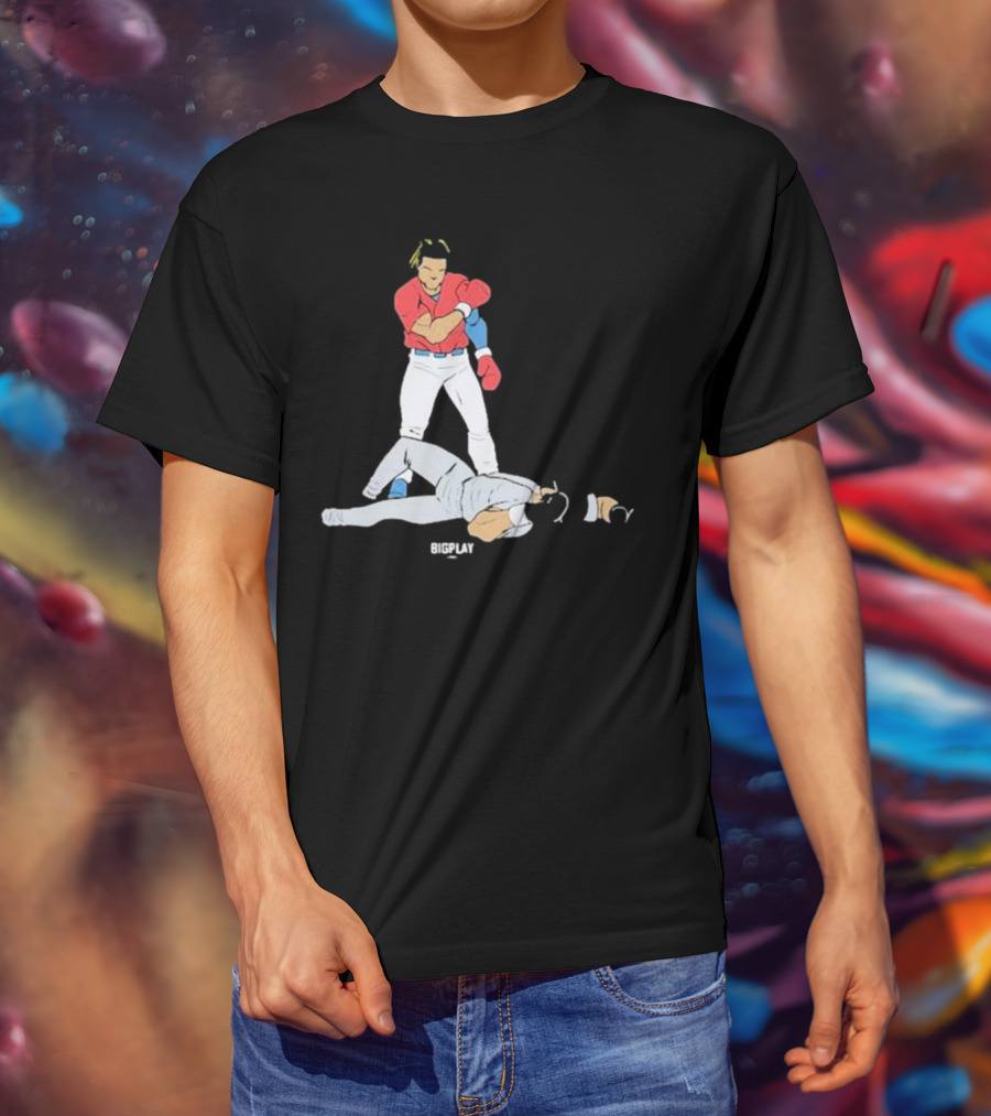Bigplay Down Goes KO Boxer Knockout Moment T-Shirt