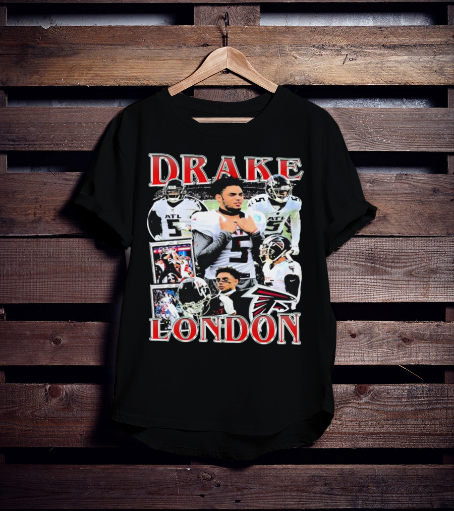 Drake London Atlanta Falcons Player Collage With Falcons T-Shirt